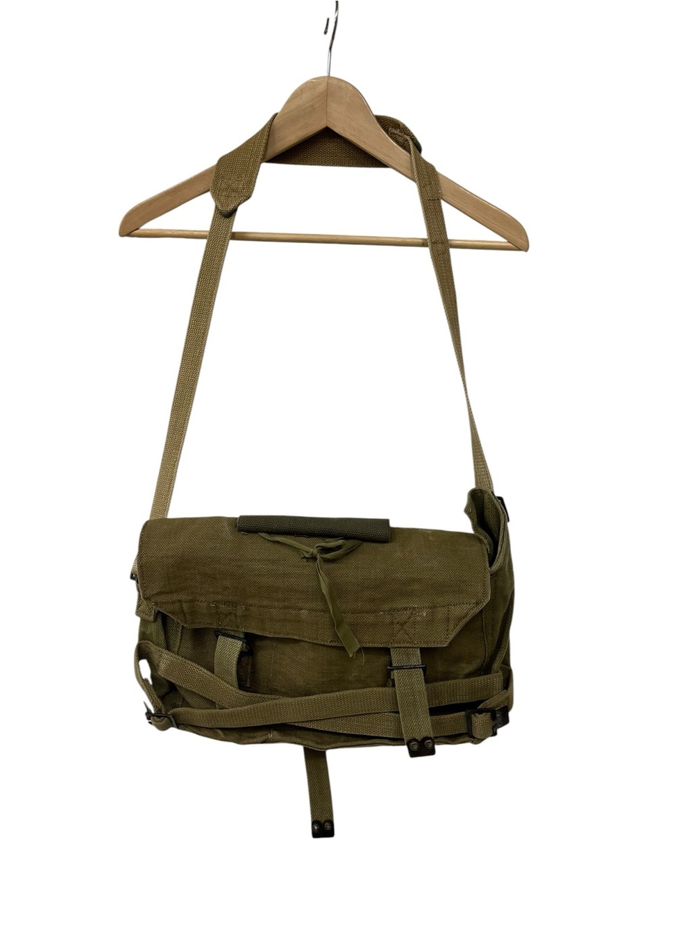 Vintage 50s Military Haversack Bag Knapsack